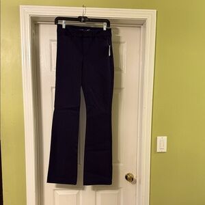 NWT Old Navy Dark Blue Women's Pixie Flare High Rise Pants -size 4